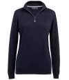 BK546 2388 Brook Taverner Ladies Taylor 1/4 Zip Jumper Navy colour image